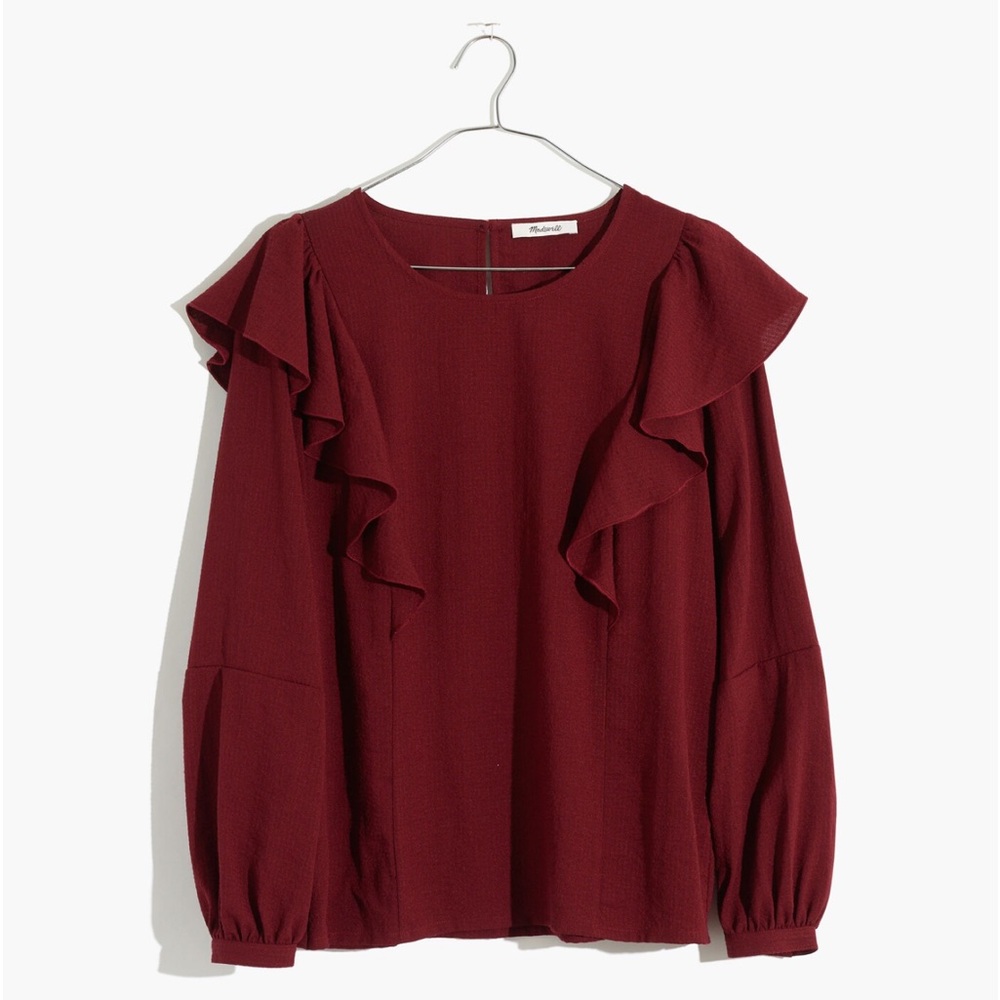 Madewell Ruffle-Front Top